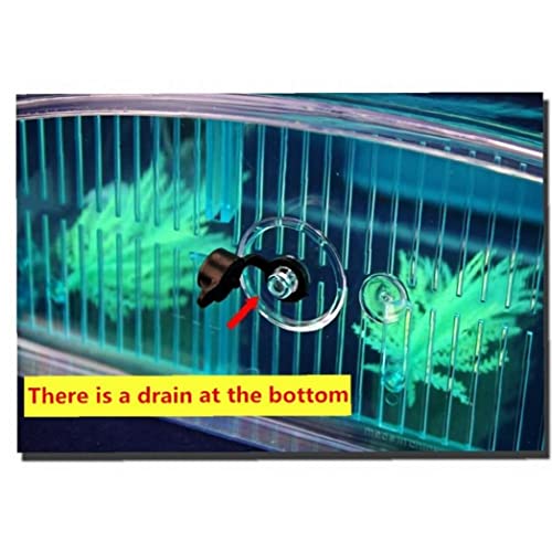 1pc LED Light Aquarium Acrilico Acrilico Tre Splits Betta Fish Serbatoio Triplo Bow Browers Box Breed Box - Image 3