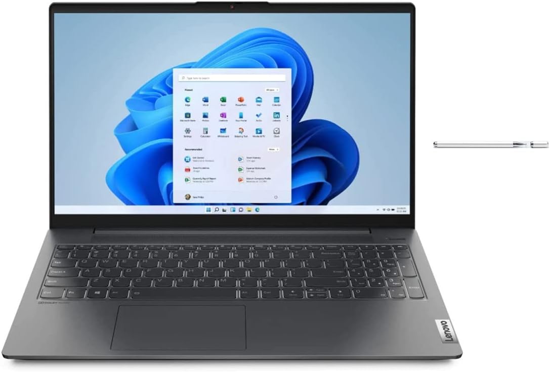 Lenovo IdeaPad 5i 15.6" Touchscreen Notebook | Intel Core i5-1135G7 Processor | 8GB RAM| 256GB SSD | Intel Iris Xe Graphics | Backlit Keyboard | FingerPrint Reader | Windows 11| Bundle with Stylus Pen