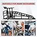 2 Pack Car Ramps - 5T 11000 Lbs Hydraulic High Lift Service Vehicle Ramps Heavy Duty Steel Automotive Truck Wheel Ramps for Oil Changes with Support Jack for DIY Repair Stores Auto Beauty Store Black