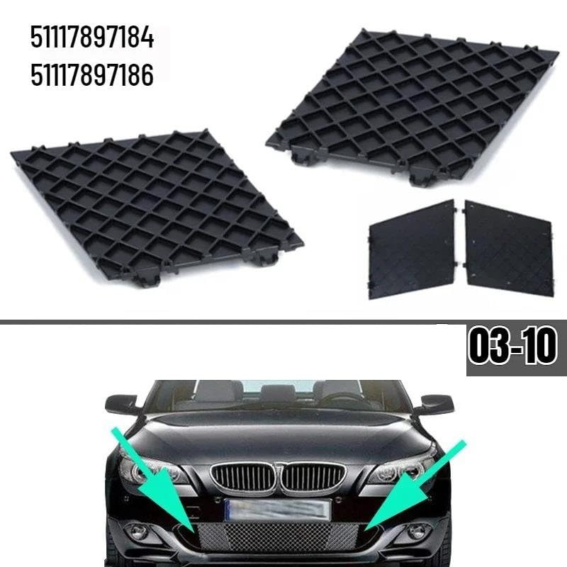 Rejilla parachoques delantero izquierdo y placa embellecedora para coche E60 E61 03-10 5