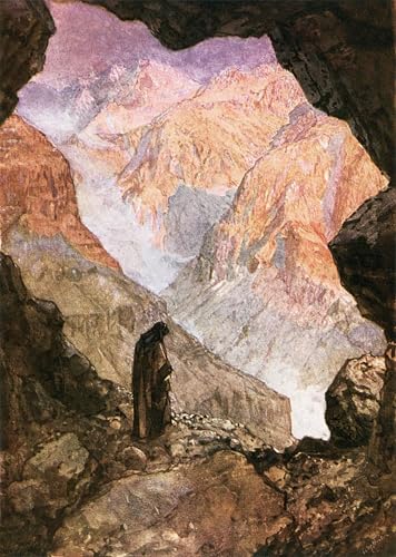 Toile Élie dans le désert d'Horeb par William Brassey Hole 60x90cm