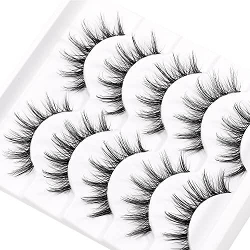 Extenify Natural Lashes With Glue,8-14Mm Staggered Eyelashes, Classic Type Lashes That Look Like Extensions, 5Ml Clear Lash Glue Kit #TOP5