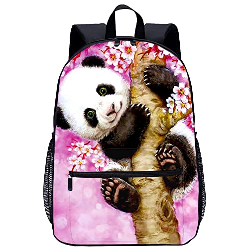 Mochila para adultos cómoda y espaciosa con estampado de panda 3D
