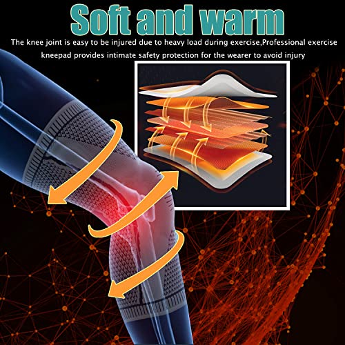 Ultra Knee Brace Compression Sleeve For Knee Pain,2 Pack Elite Knee Compression Sleeve,Knee Braces For Knee Pain Women Men,Knee Support Meniscus Tear Relief For Knees Pain,Knee Brace For Running Gym #TOP2