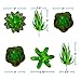 Houseables Artificial Succulent Plants, Potted Fake Succulents, 6 Pk, 4.25” x 3”, 3.5”H x 3”W, Small, Faux Flower in Pot, Assorted, Cacti, Aloe, Plant for Desk, Indoor Shelf, Office Décor