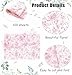 MUNILAIL 100 Sheets Pink Floral Tissue Paper 14 x 20 Inches Flower Tissue Paper for Gift Bags Vintage Floral Gift Paper Tissue for Birthday Gift Packing Crafts