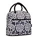 Chrysansmile Reusable Fashion Lunch Bag for Women Cute Zipper Lunch Tote Bag Light Picnic Lunch Container, Owl
