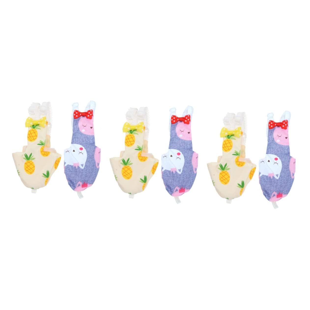 BESPORTBLE 6pezzi Pannolini Creativi Per Uccelli Abbigliamento Traspirante Per Pet Birds Leggero e Confortevole Per Parrocchetti e Piccioni Per Feste e Occasioni Speciali