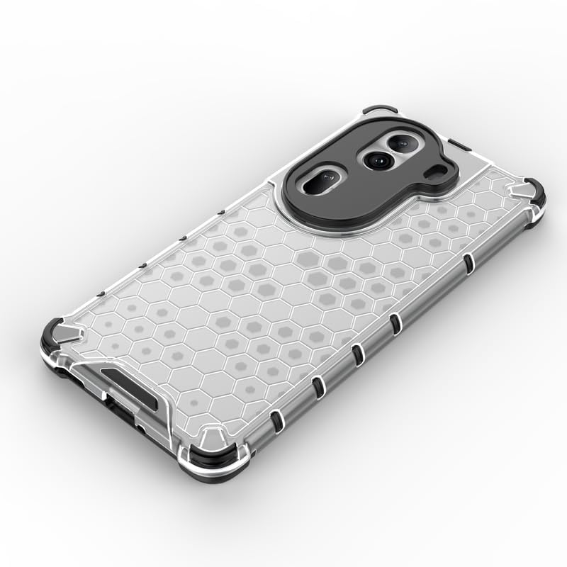 Image of Hard PC Back Case Cover for Oppo Reno 11 Pro 5G Anti Slip Ultra Thin Shockproof Reinforced Corners (Polycarbonate|Transparent)