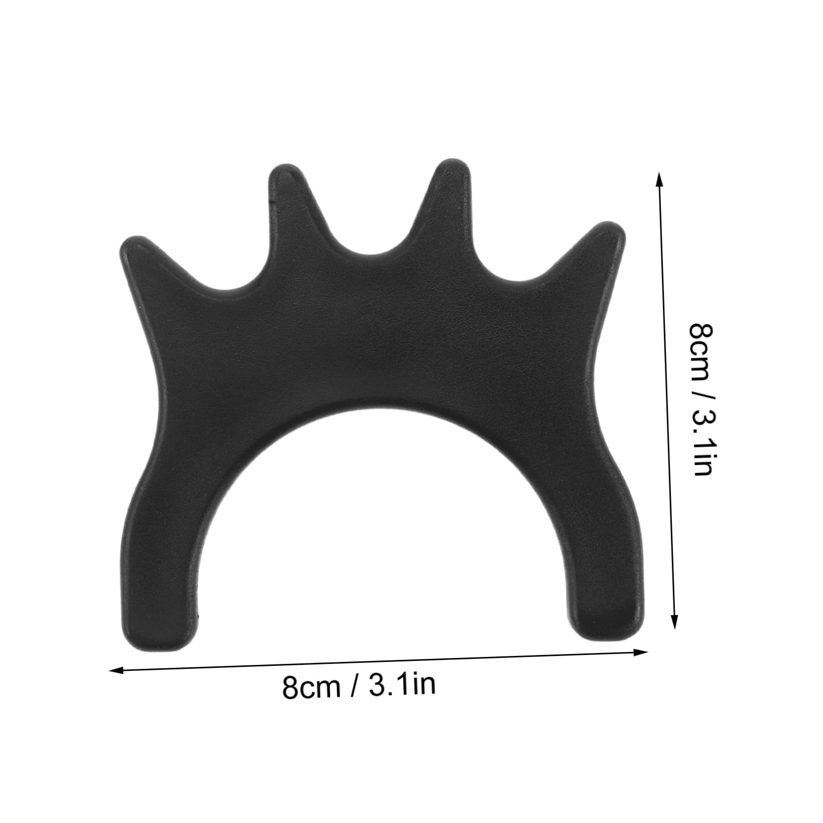 KICHOUSE 2Pcs Lightweight Black Plastic Cue Bridge Head Portable Billiard Cue Rack for Pool Table Durable Billiards Equipment Essential Cue Accessories for Go Players