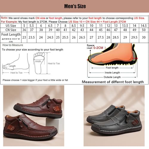 The First Young Shoes Men,The First Young Driving Boots Men,Men’s Handmade Premium Leather Slip-On Driving Boots Travel Outdoor3