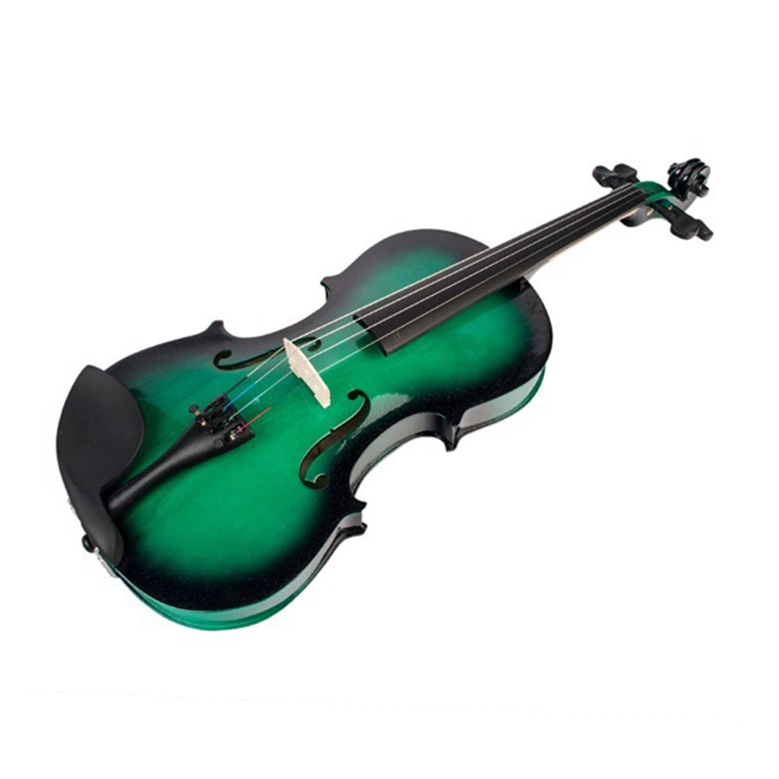Amazon | 初心者向けの緑色の無垢材品質のバイオリン 4/4 フルサイズの