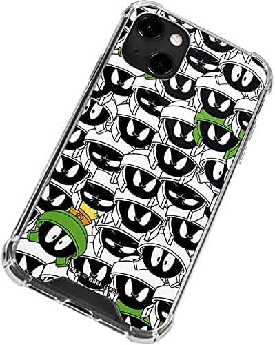Skinit Clear Phone Case Compatible with iPhone 13 - Officially Licensed Looney Tunes Marvin The Martian Super Sized Design