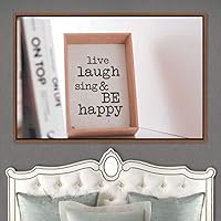 Framed Canvas Wall Art Pressed Quotes 3D Chic Inspirational Multicolor Pop Art Quotes Typography Ultra Whimsical - 16x24 inches