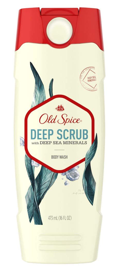 Old Spice Body Wash Deep Scrub With Deep Sea Minerals – 16 Fl Oz, 16 Oz