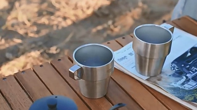 Set 4 Tazze In Acciaio Inox 150 Ml - Doppia Parete Isolante, Infrangibili, Per Caffè E Bevande - Foto 7