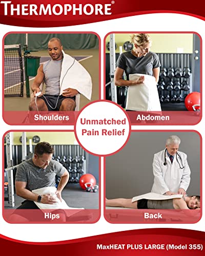 Thermophore MaxHEAT Plus Large 14 x 27 Automatic Moist Heating Pad for Deep Pain Relief