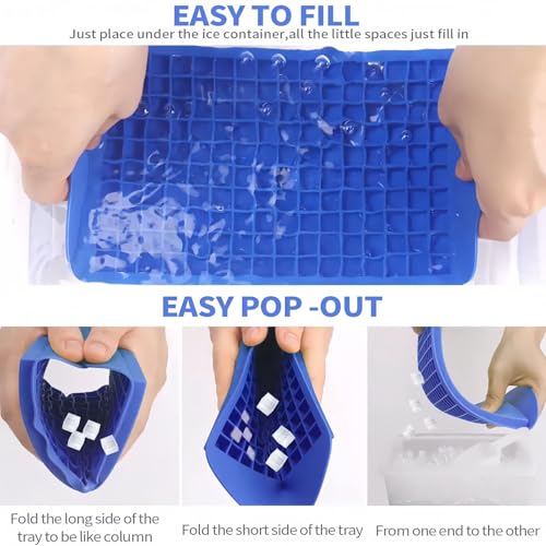 Molde de silicona para 160 cubos de hielo miniatura 3