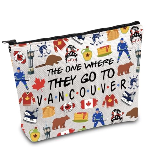 FOTAP Vancouver Trip Makeup Bag Vancouver Travel Gift Vancouver Souvenir Gift Vancouver Travel Bag Housewarming Gift (Vancouver)