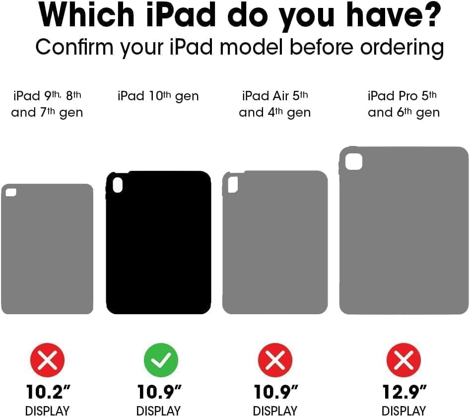 Image of OtterBox iPad (A16) & iPad 10th Gen (Only) Defender Series Case - Offtides (Blue) - Multi-Layer Protection - Four Position Stand - Built-in Screen Protector - Port Covers - Apple Pencil Storage