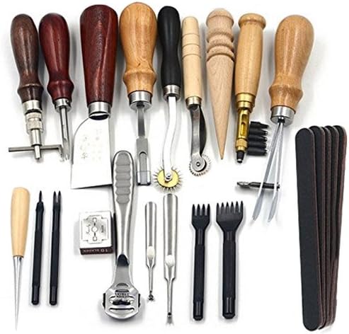 18pcs Leathercraft Tools Hand Stitching Sewing Tool Set for DIY