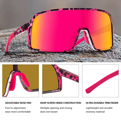 Image of MAXJULI Polarized Sunglasses for Men Women, Windproof Outdoor Sports Cycling Running UV400 Protection Sun Glasses 8121