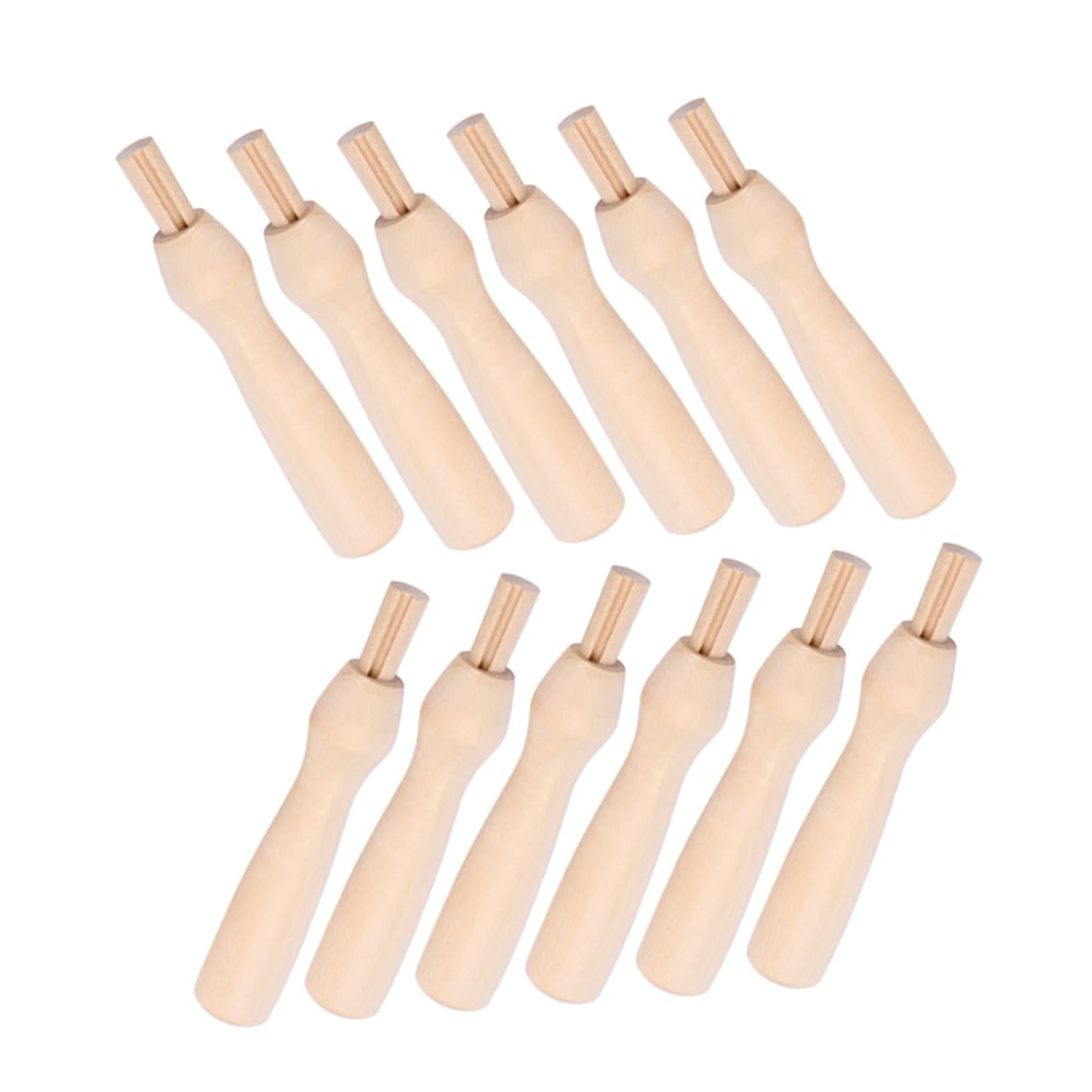 HOMSFOU Felting Needle Felting Tools Handles 15pcs Multi-Function Wooden Handles