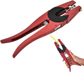 Livestock Ear Tag Plier, Animal Ear Tag Install Tool 90 Degrees Applicator Puncher Tagger for Livestock Pigs Sheep Goats Cattles Cows