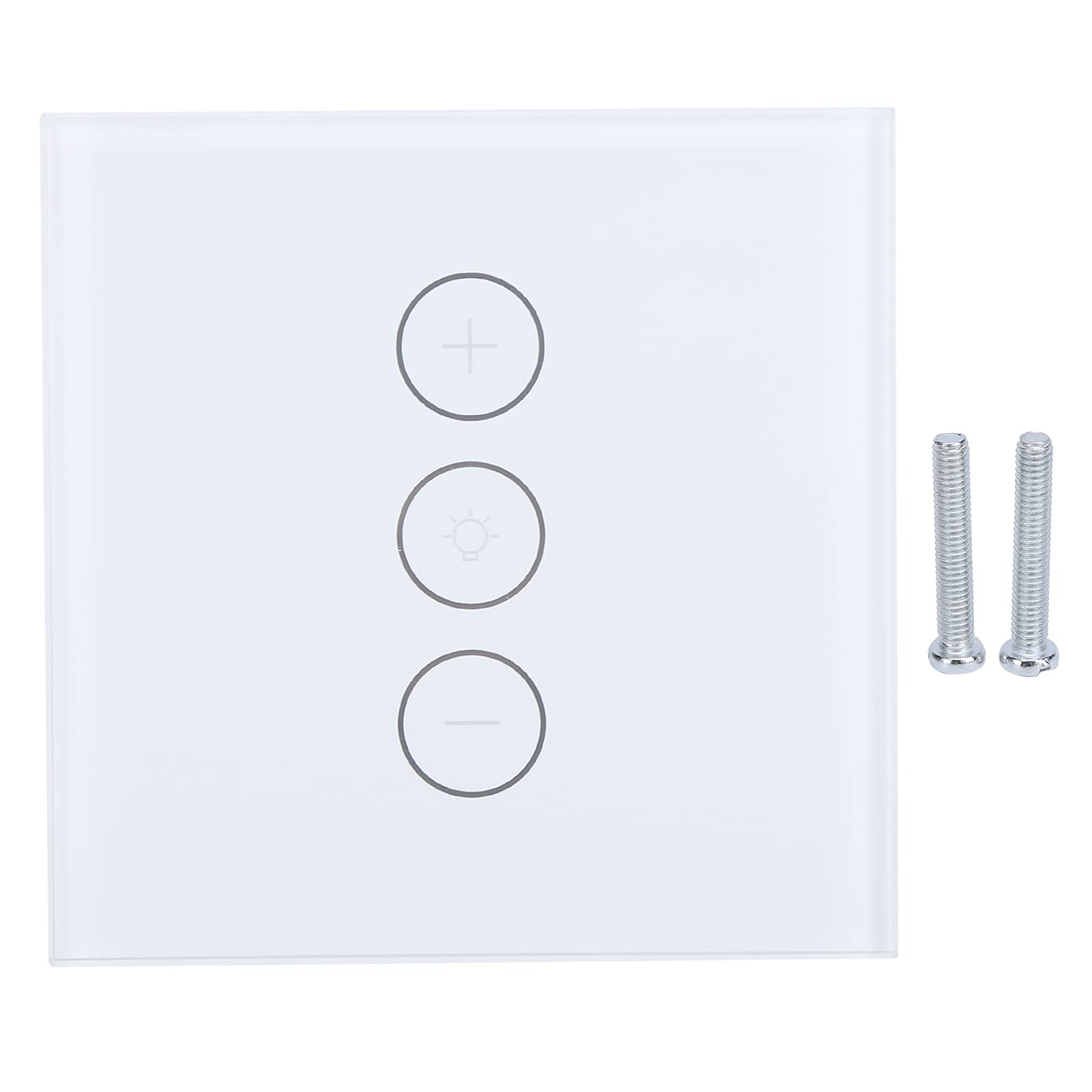 Interruptor Táctil Inteligente 3Gang WiFi, Control por App y Voz/Home, Atenuador de Luz Regulable, Compatible con Asistente Virtual, Timer Programable, Diseño Moderno en Blanco