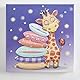 DIAMOND DOTZ BOX 2592837 Original 5D Diamond Painting Box Set, Gute Nacht Giraffe, DIY Diamant-Malerei-Kit mit Motivbox und Glitzersteinen für Kinder ab 6 Jahren, Beginner