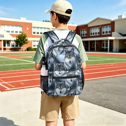 Sac à dos loup gris adolescente - Solution compacte S contre les sacs encombrants - 7
