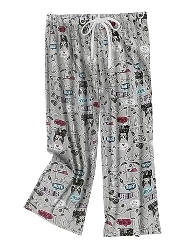 Image of ENJOYNIGHT Women's Capri Pajama Pants Lounge Causal Bottoms Print Sleep Pants
