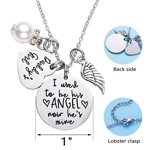 LParkin Sympathy Gifts for Loss of Father Necklaces Dad Memorial Gift for Daughter Stainless Steel Necklace Bereavement Condolence Gifts For Loss Loved One2