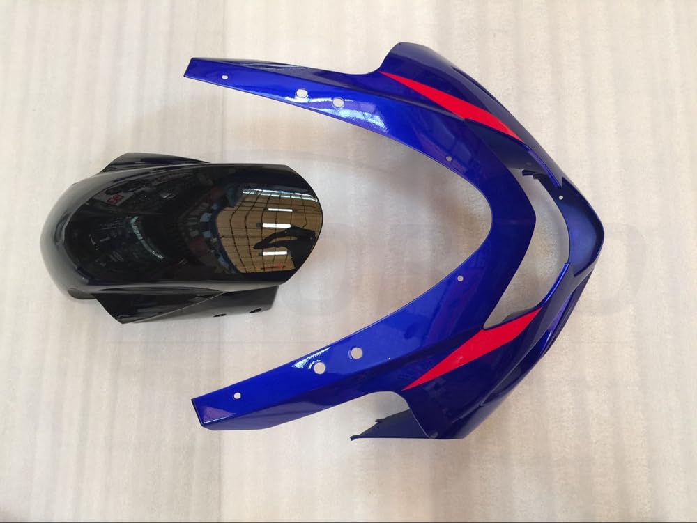 Kit de carenado para motocicleta GSX-R750 GSX-R600 K4 2004 2005 04 05 GSXR 600 750 K4 Cuerpo de carenado ABS de inyección (Azul Negro) 100NT