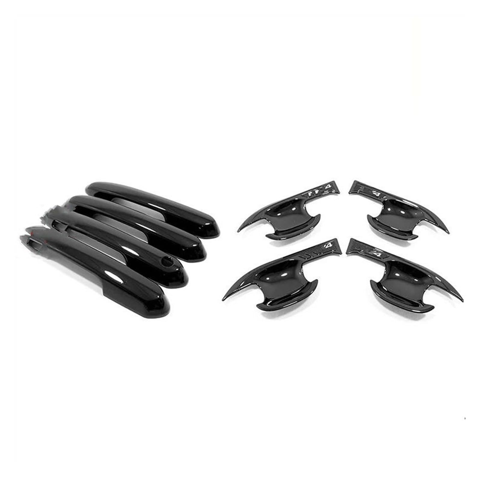 NOHEEU Car Styling Stickers for Toyota RAV4 XA50 2019-2022 Protective Cover Door Handle Outer Bowls Trim(Black 3)