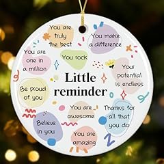 Little Reminder White Round