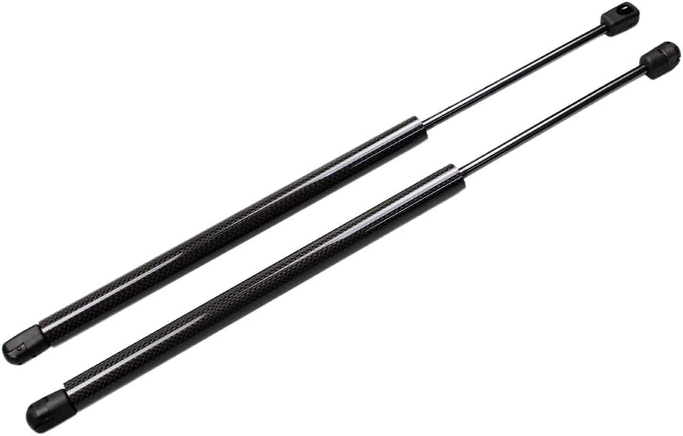 TSUBASA Lift Supports for Kia Cerato/Forte / K3 2008-2013 Front Bonnet Hood Modify Carbon Fiber Gas Charged Shock Dampers Spring Struts Bar (2 PCS) (Black Carbon Fiber)
