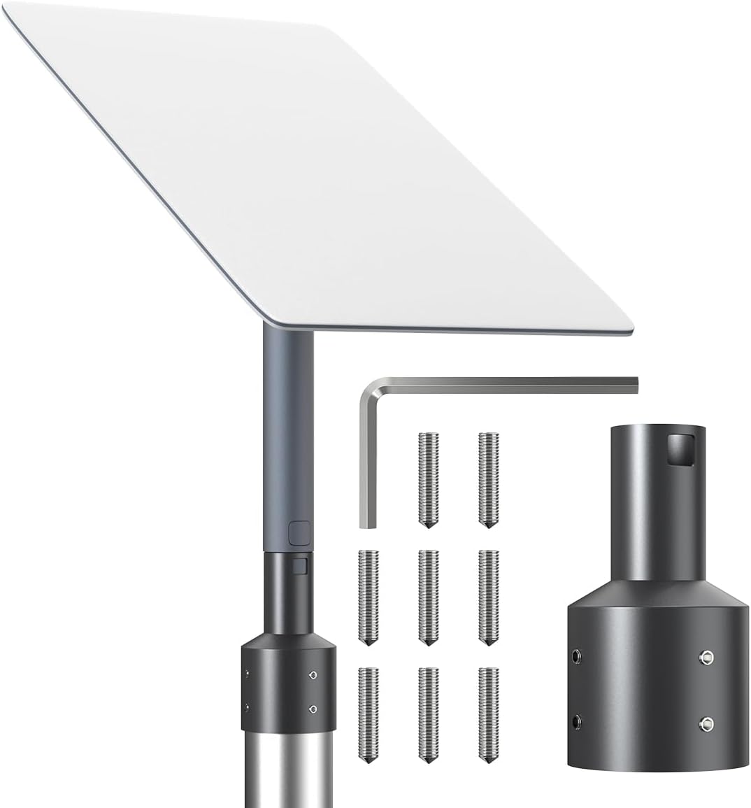 Pole Mount,Pipe Adapter,Aluminum Mounting Kit for Starlink V2 TV Masts and Satellite Masts (2.5" MT6)