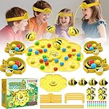 CWENDANER Bienen Perlen Abenteuer,Interactive Magnetischer Bienenspiel Angelfischere,Magnetisches Tisch Angelspiel Zum Bienen und Bohnenpflücken for Boys and Girls für 2-4 Personen