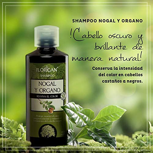 Florigan Natural Herbal Black Color Protection Shampoo Nogal Y Organo 500Ml #TOP4