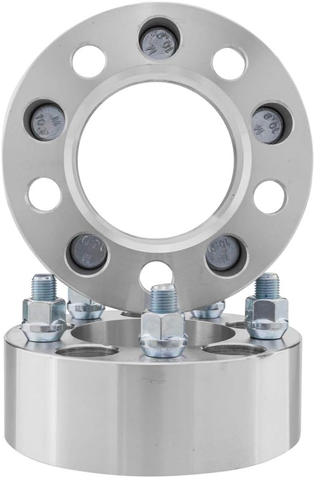TRIBLE SIX 2Pcs 2" Wheel Adapters Spacers 5x4.5 5x114.3mm 1/2" x20 Studs 82.5mm Bore 5 Lugs Replacement for Ford Explorer Falcon Flex Liberty Wrang-ler Grand Cherokee