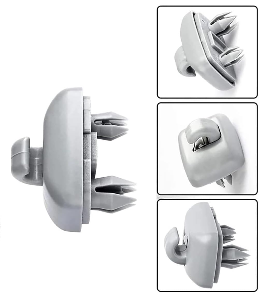 2 PCS Gris Intérieur Pare-soleil Crochet Support D'attache, Crochet