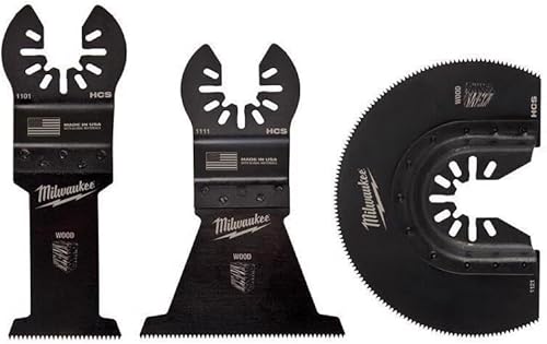 Miniatura 2 de Milwaukee Eléctrica - Open-LOK - Variedad de cuchillas multiherramienta para corte de madera de 3 piezas