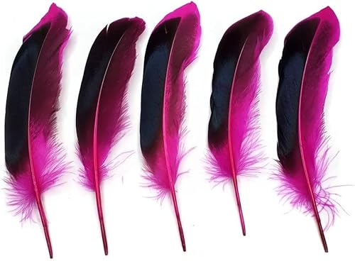 Miniatura 10 de 100 hermosas plumas de pato de malardo azul para manualidades, aretes colgantes, decoración de atrapasueños