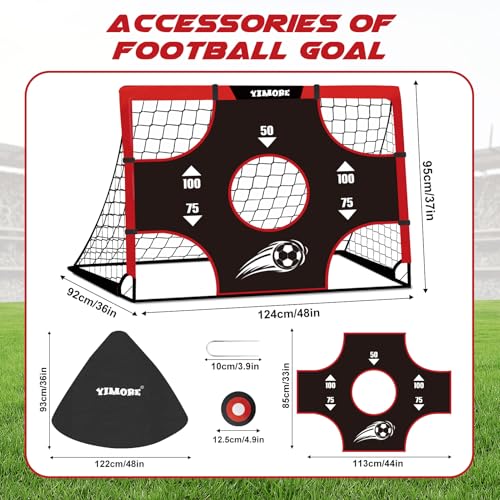 But de football pour enfants 120x90cm cage de foot robuste jardin - 2