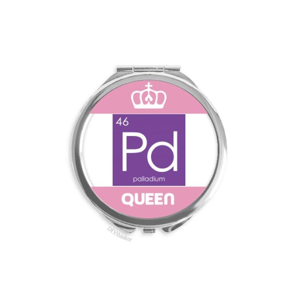 offbb Chemistry Elements Period Table Transition Metals Pd Mini Double-Sided Portable Makeup Mirror Queen