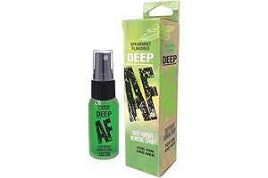 Deep AF Deep Throat Spray (Spearmint): End Gagging & Enhance Oral Pleasure