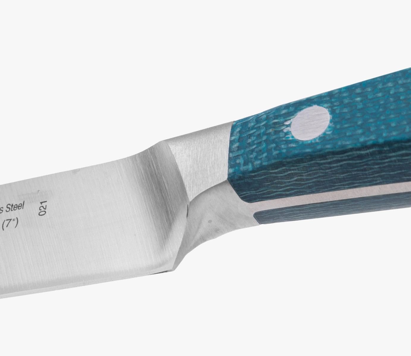 Arcos Séries Brooklyn - Couteau à Poisson - Lame Acier Inoxydable Forgé Nitrum 170 mm - Manche Micarta Couleur Bleu (Fil Soie)