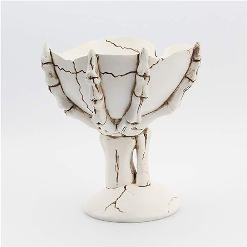 Miniatura 8 de TOYANDONA Soporte para dulces de manos de esqueleto, cuenco de Halloween, soporte para plantas, soporte para bolígrafo de oficina, adornos de