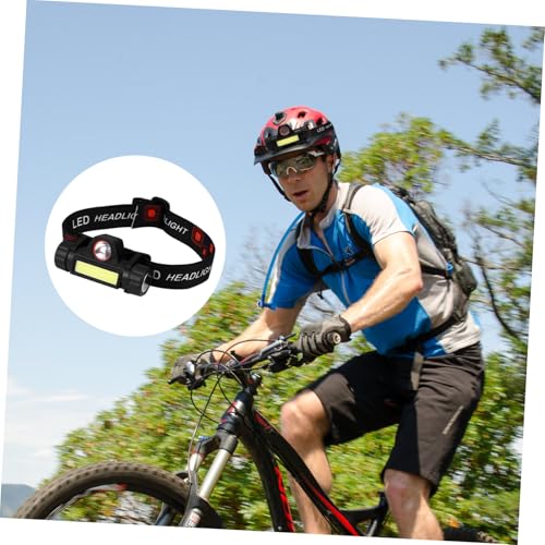 Linterna frontal LED recargable de 1200mAh con ajuste angular y carga USB para trabajo 2